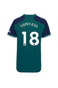 Arsenal Takehiro Tomiyasu #18 Jalkapallovaatteet Naisten Kolmaspaita 2023-24 Lyhythihainen